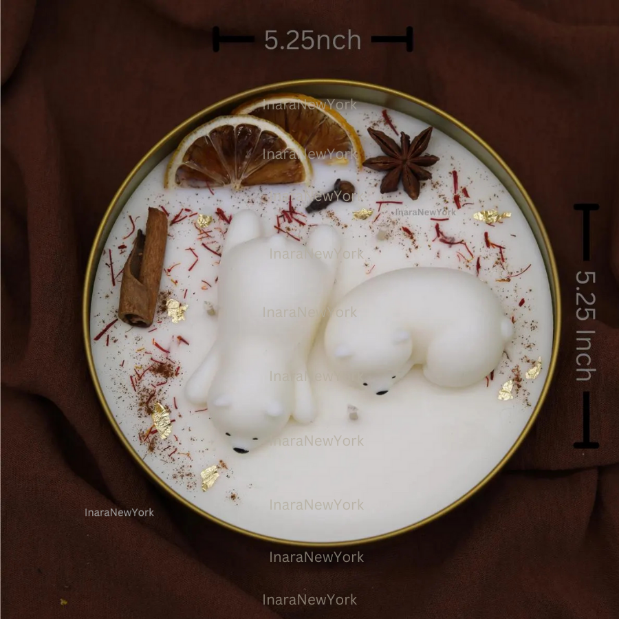 Polar Magic Christmas Candle | polar bear candle| winter Candle| holiday gift | Frasier fir | snowman candle | custom scented candle| cute