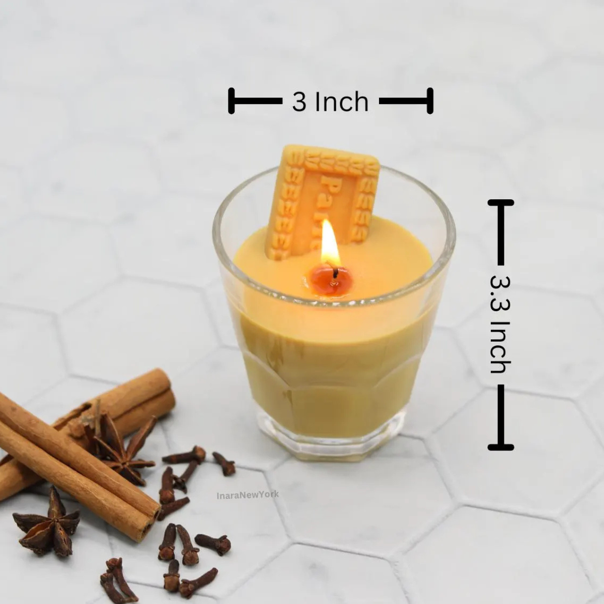 Chai Samosa Candle | Diwali gift | Indian décor | Indian candle | housewarming | Puja gift | desi gifts | samosa candle | mithai candle