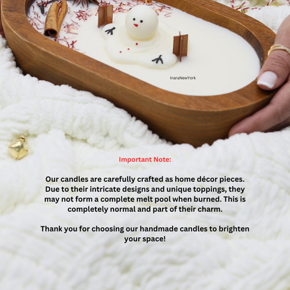 christmas Candle | winter gift |soy candle| holiday gift | custom scent| farmhouse candle | doughbowl | soy wax | scented candle