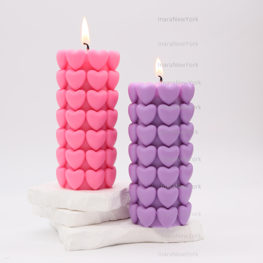 love heart  pillar candle |  valentines candle| love candle | sculptural candle | newly weds candle, wedding gift | custom