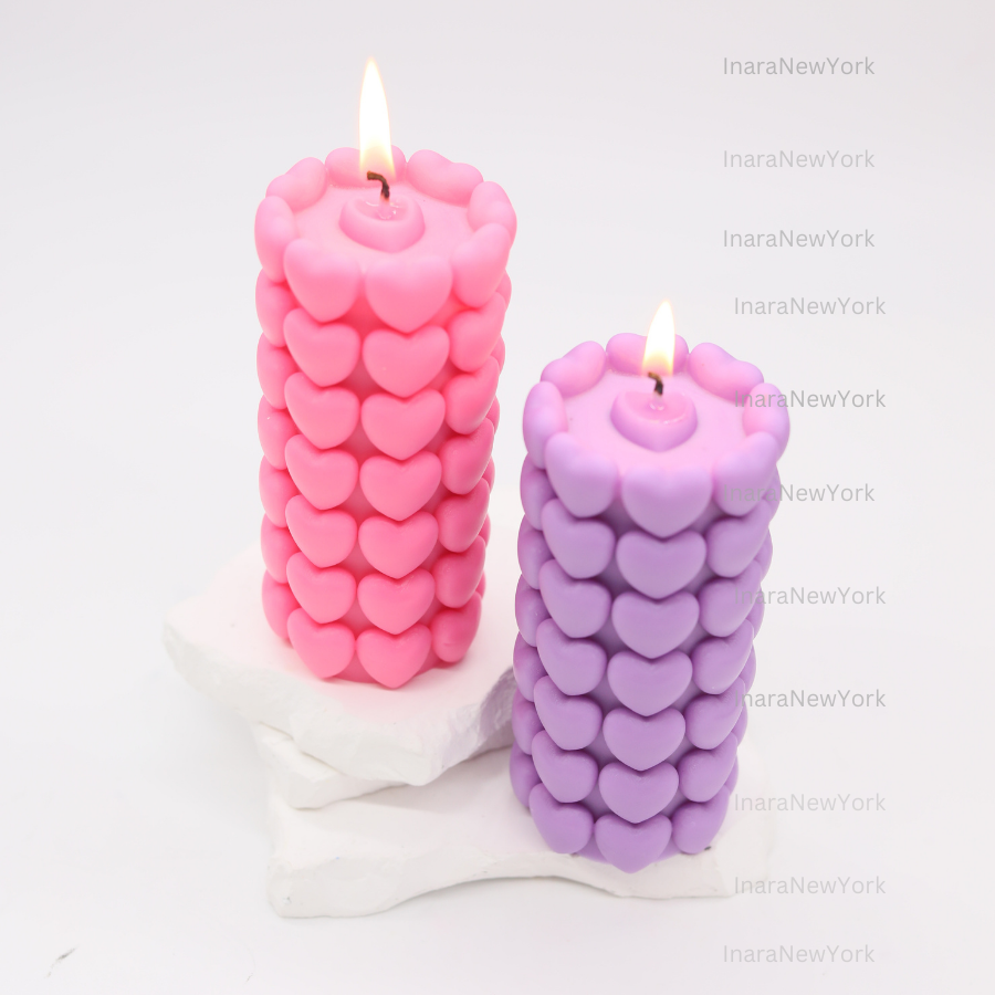 love heart  pillar candle |  valentines candle| love candle | sculptural candle | newly weds candle, wedding gift | custom