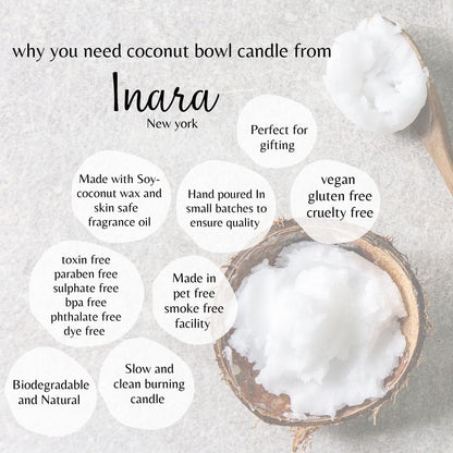 coconut shell Candle | housewarming | birthday | gift | Custom candle | handmade custom scent candle| mothers day gift