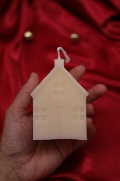 Christmas house candle | Christmas décor | housewarming | holiday gifts| custom holiday gifts| custom Christmas gift