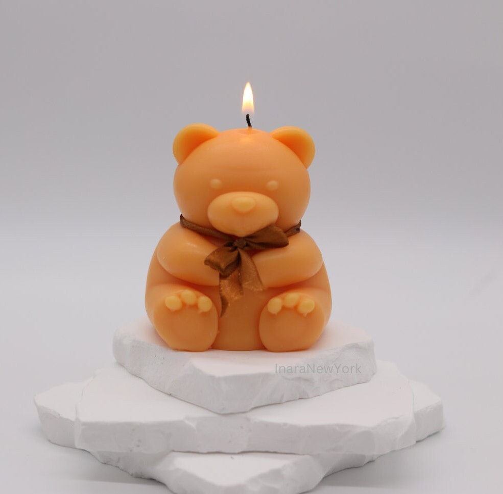 12 pc teddy bear candle | birthday | anniversary | valentines day gift| baby shower gift| teddy candle| custom gift | cute