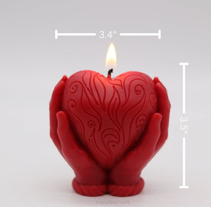 heart shaped candle | valentines candle| love candle | sculptural candle | handmade | wedding gift | custom