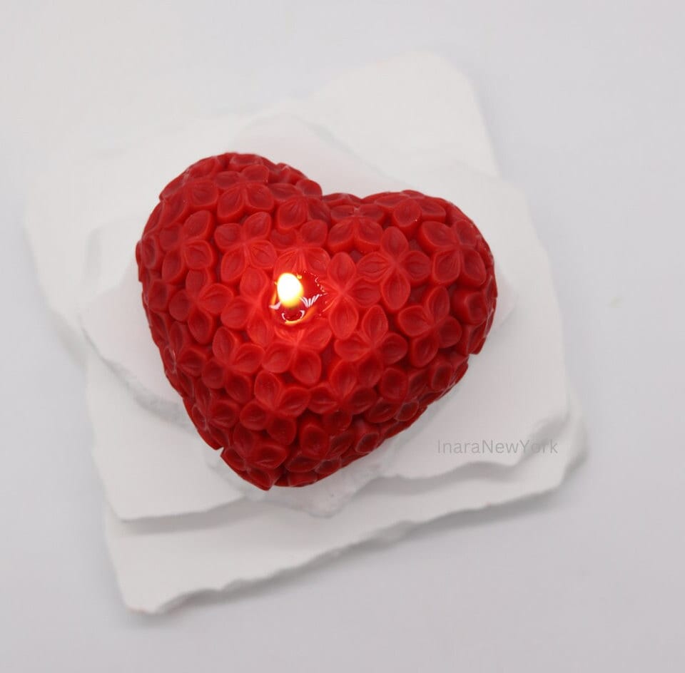 heart shaped candle | wedding candle| love candle | sculptural candle | handmade | couple gift | romantic custom gift