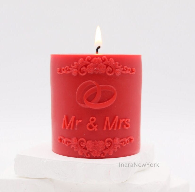 Mr. & Mrs. candle, wedding gift, wedding candle, wedding favor, proposal gift, valentines day gift, engagement gift, romantic candle, couple candle, home, newlyweds gift, newly weds home décor