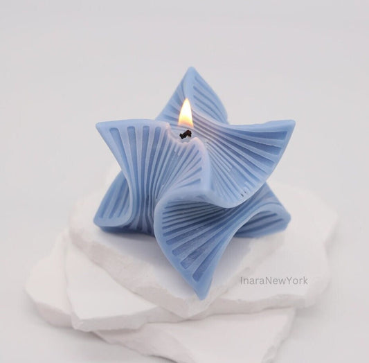 3d square cube sculpture candle, unique home décor, minimalistic modern candle, custom housewarming gift, home décor, soy