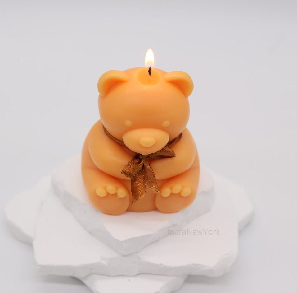 12 pc teddy bear candle | birthday | anniversary | valentines day gift| baby shower gift| teddy candle| custom gift | cute