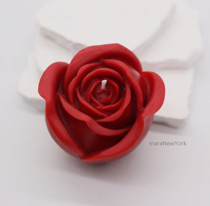 Rose Flower shaped candle| rose petals sculptural candle | housewarming candle | handmade | wedding gift | modern home décor