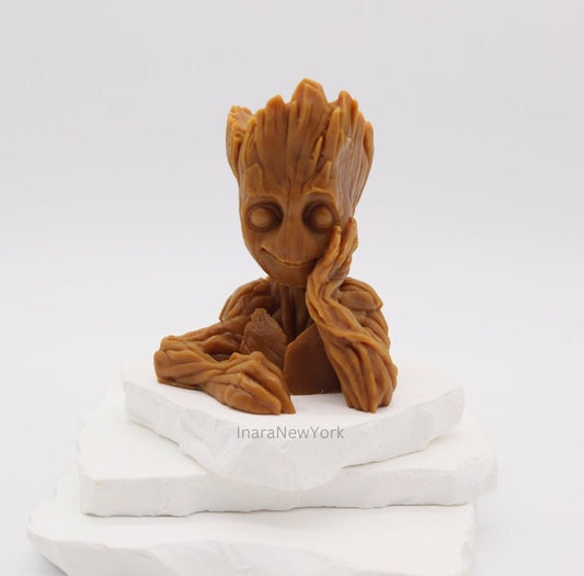 tree man, groot candle, tree man candle, marvel candle, marvel comic, gradians of galaxy, marvel fan gifts, Gromit, Gromit candle, mythical candle, house décor, marvel home décor,