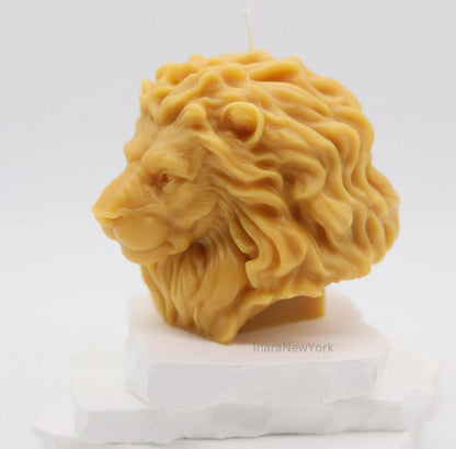 lion head candle | birthday | anniversary | housewarming gift| custom gifts| farmhouse style lion