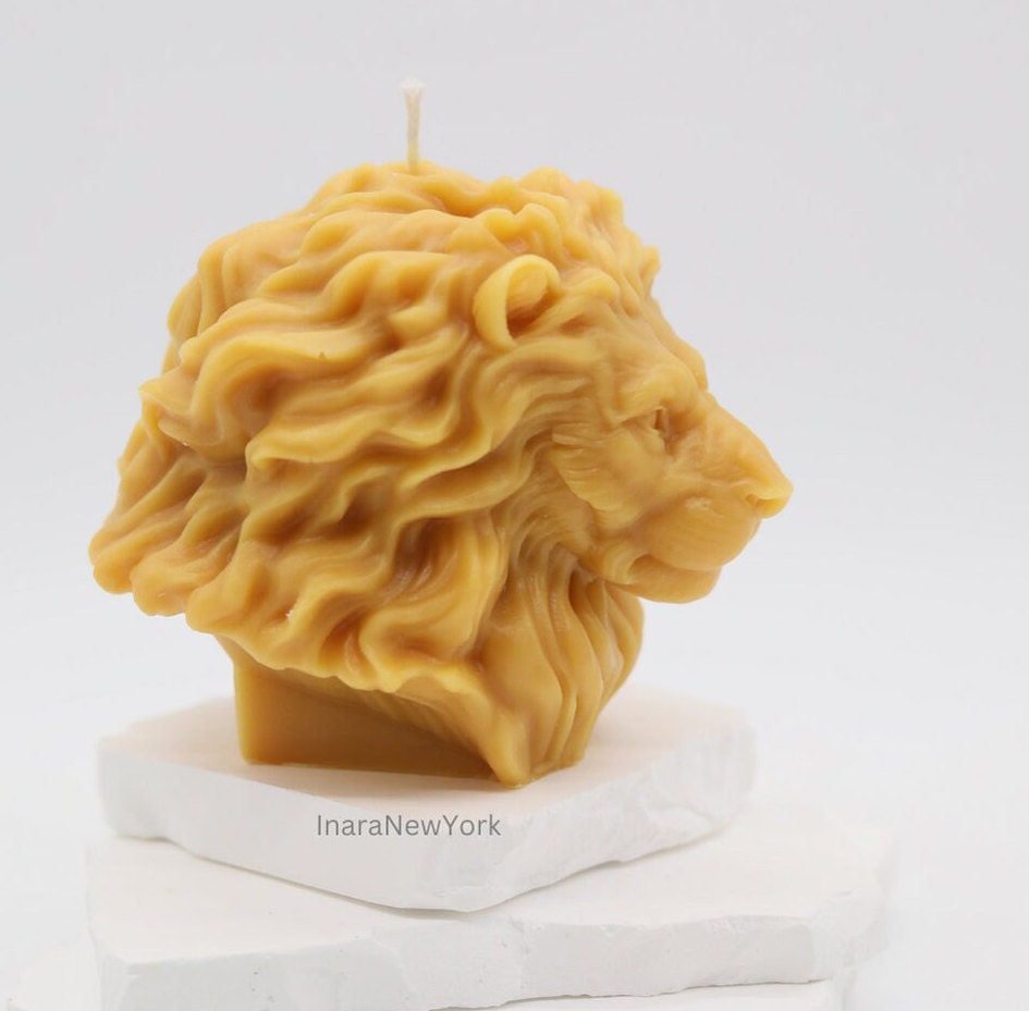 lion head candle | birthday | anniversary | housewarming gift| custom gifts| farmhouse style lion