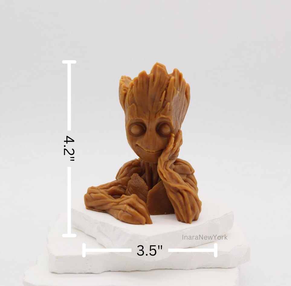 Tree man groot candle | marvel comic candle| sculptural candle | housewarming | abstract candle | custom marvel gift for him|