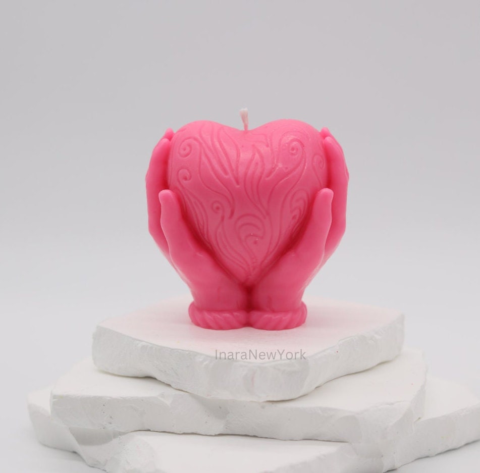 heart shaped candle | valentines candle| love candle | sculptural candle | handmade | wedding gift | custom