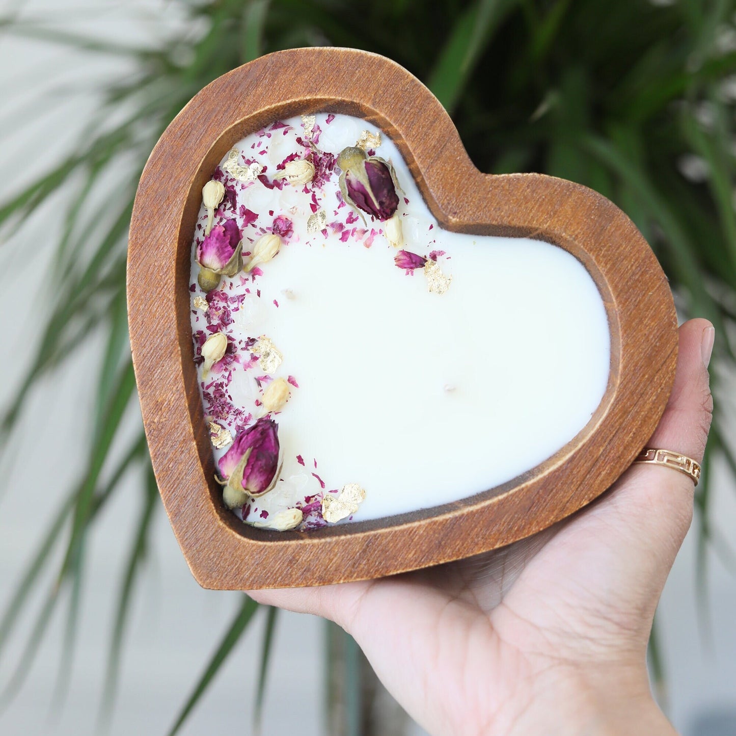 heart dough bowl | rose dough bowl candle | farmhouse candle| gift | rustic Candle | soy candle | custom farmhouse décor| anniversary