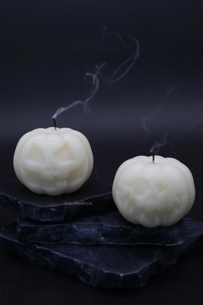 Pumpkin Scary candle | Halloween décor | fall candle | sculptural candle | housewarming | handmade | pumpkin shaped candle