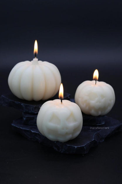 Pumpkin Angry candle | Halloween décor | fall candle | sculptural candle | housewarming | handmade | pumpkin shaped candle