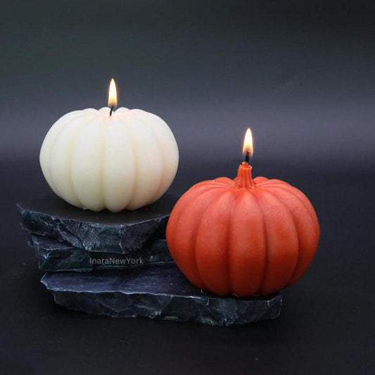 large pumpkin candle | Halloween décor | fall candle | sculptural candle | handmade candle | pumpkin shaped candle