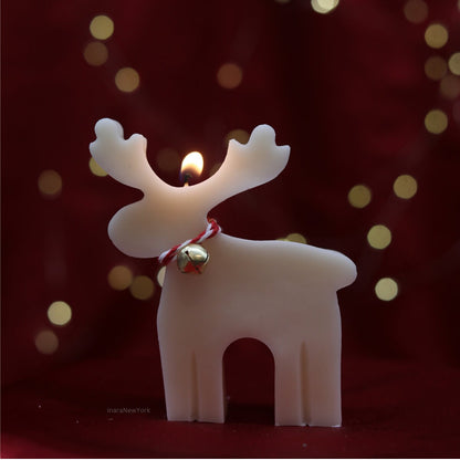 Reindeer candle | Christmas décor | housewarming | holiday gifts| custom holiday gifts| custom Christmas gift | snowman