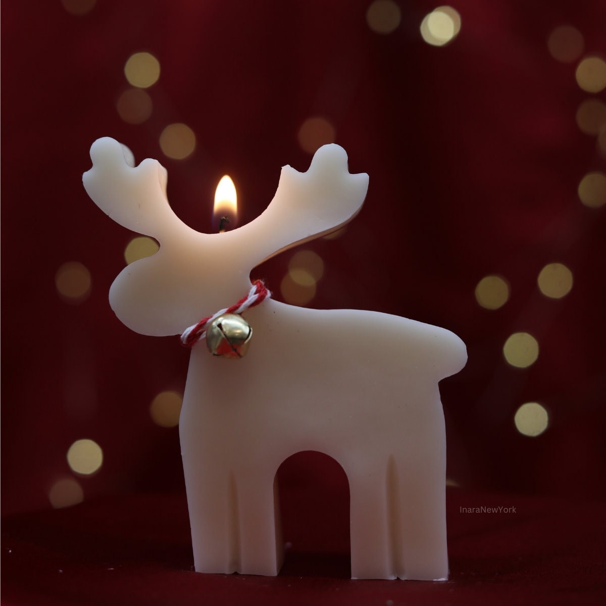 Reindeer candle | Christmas décor | housewarming | holiday gifts| custom holiday gifts| custom Christmas gift | snowman