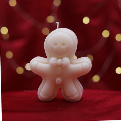 Ginger bread man candle | Christmas décor | housewarming | holiday gifts| custom holiday gifts| custom Christmas gift | snowman