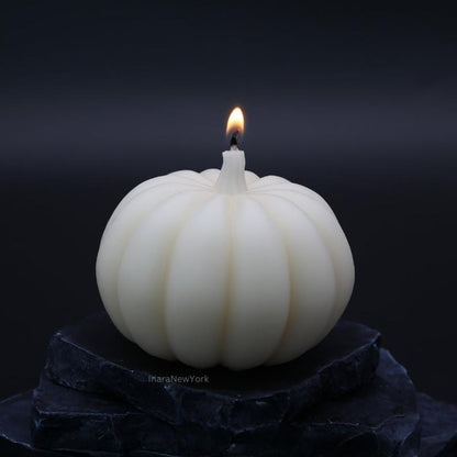 large pumpkin candle | Halloween décor | fall candle | sculptural candle | handmade candle | pumpkin shaped candle