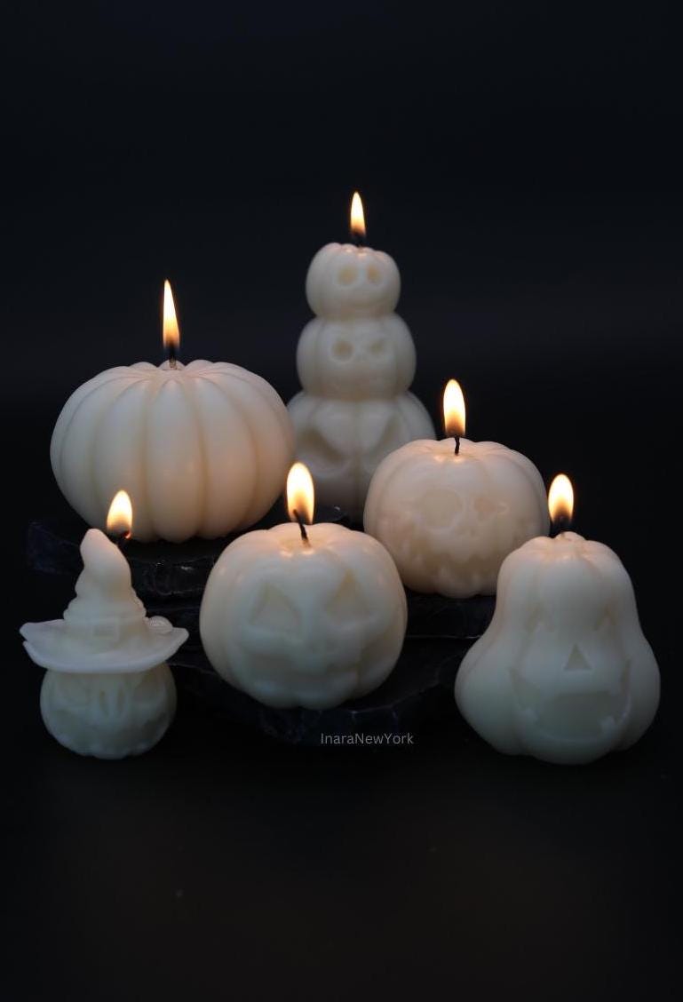 large pumpkin candle | Halloween décor | fall candle | sculptural candle | handmade candle | pumpkin shaped candle