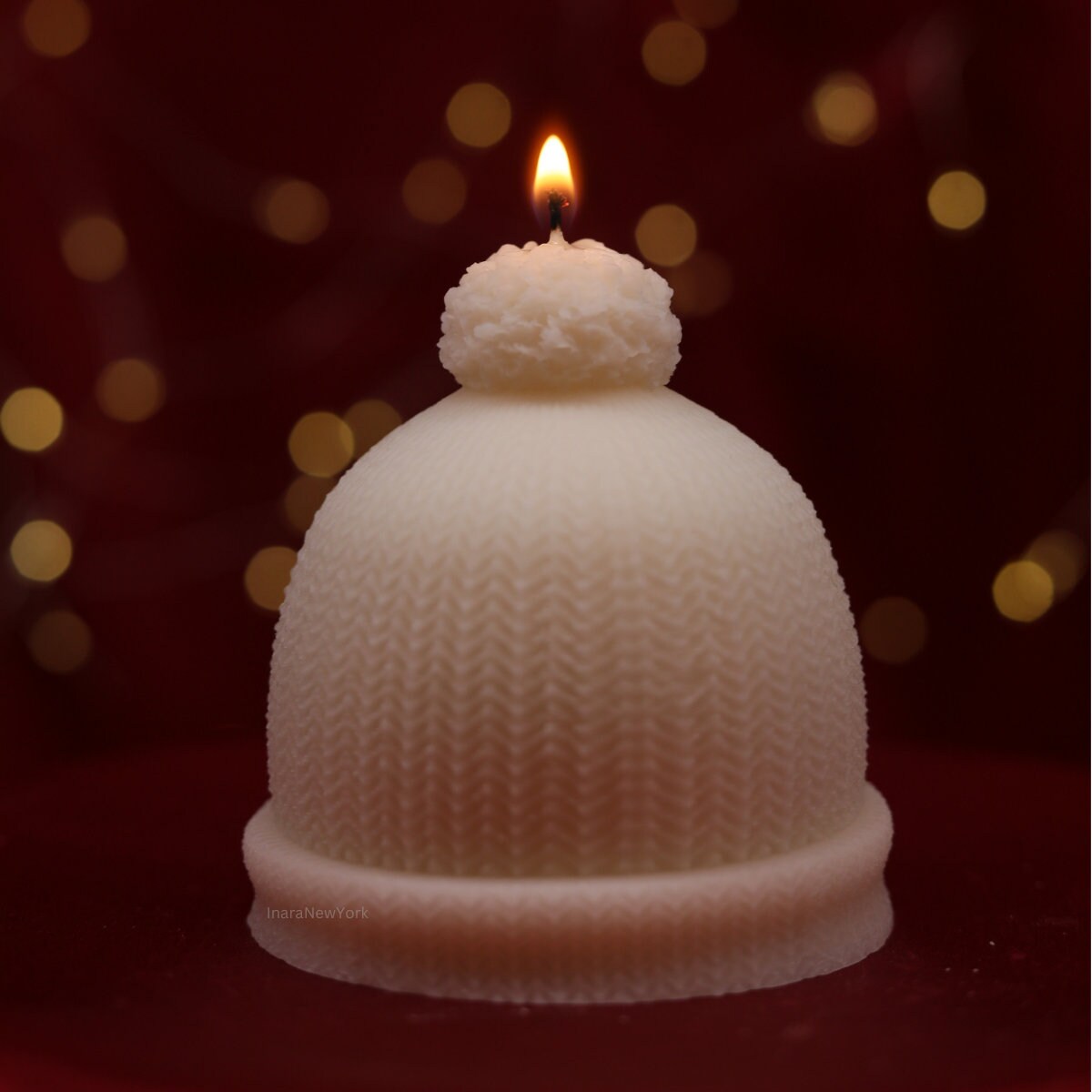 Winter hat candle| New year candle | winter décor | custom holiday gifts| custom birthday gift | christmas hat | housewarming gift