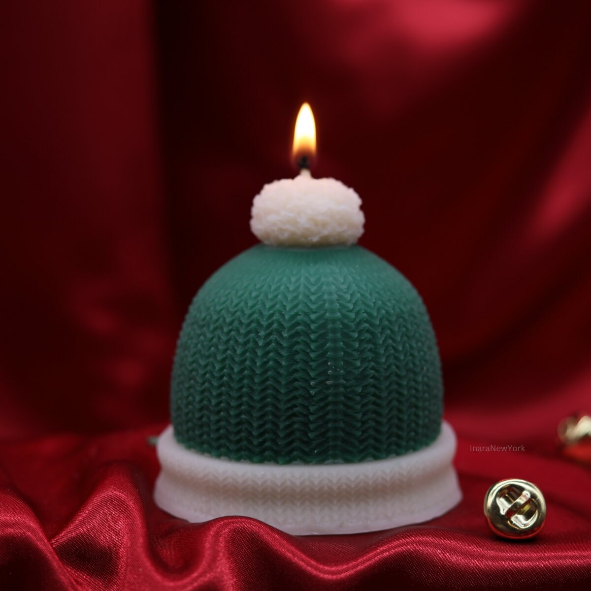 Winter hat candle| New year candle | winter décor | custom holiday gifts| custom birthday gift | christmas hat | housewarming gift