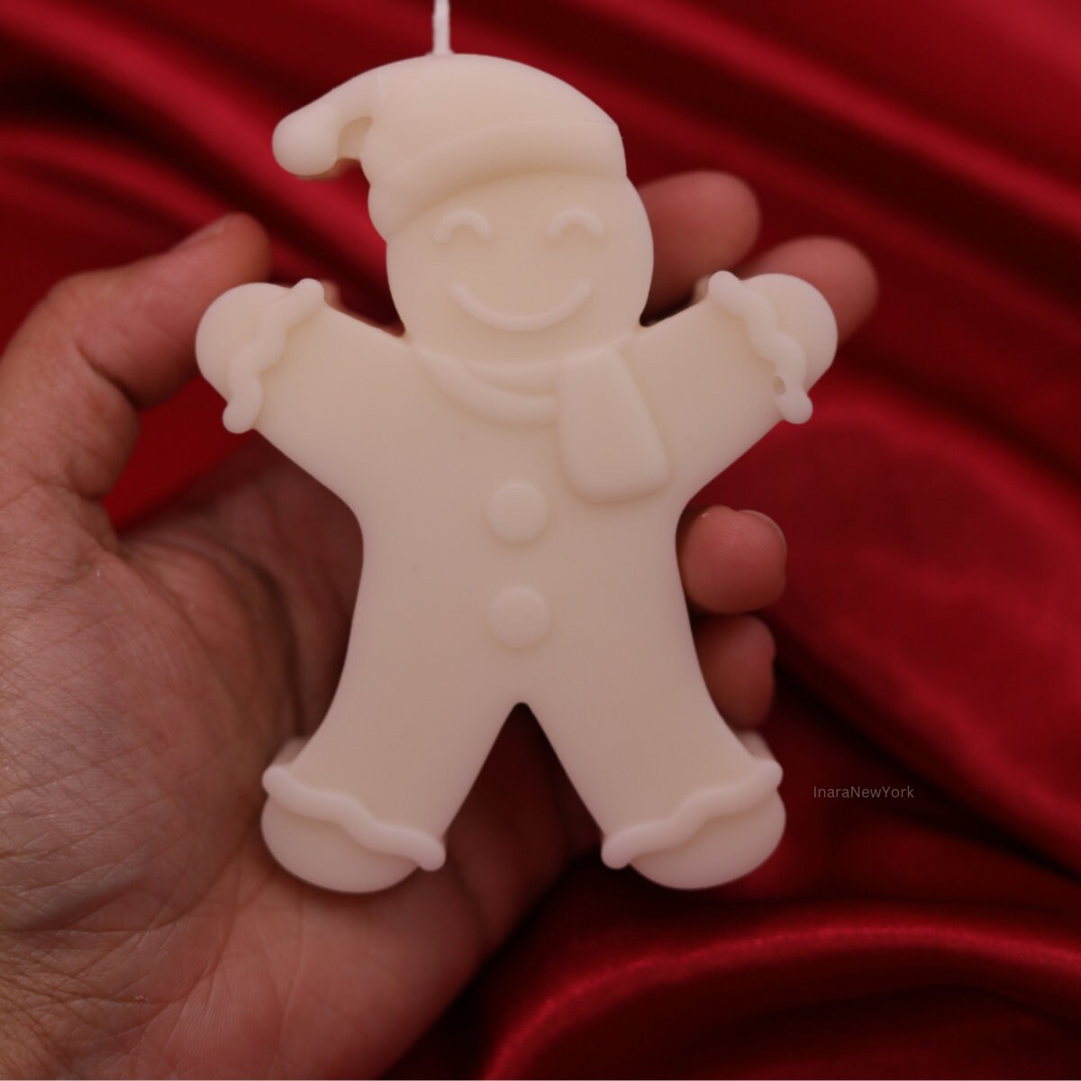 Ginger bread man candle | Christmas décor | housewarming | holiday gifts| custom holiday gifts| custom Christmas gift | snowman