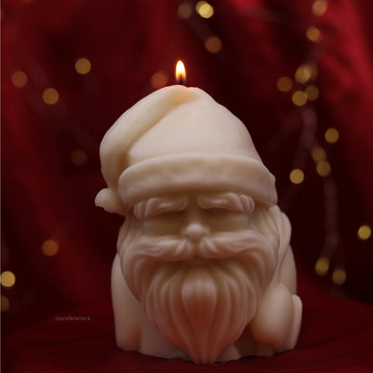 Christmas Santa candle | Christmas décor | Santa candle | custom holiday gifts| custom Christmas gift |Santa clause| Grinch