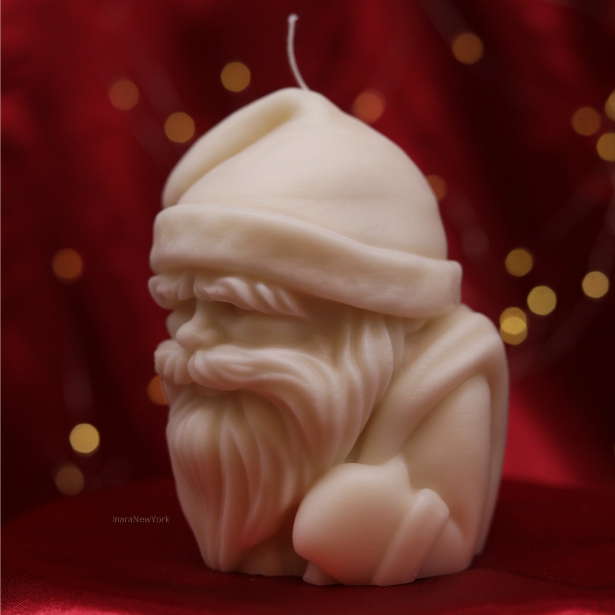 Christmas Santa candle | Christmas décor | Santa candle | custom holiday gifts| custom Christmas gift |Santa clause| Grinch