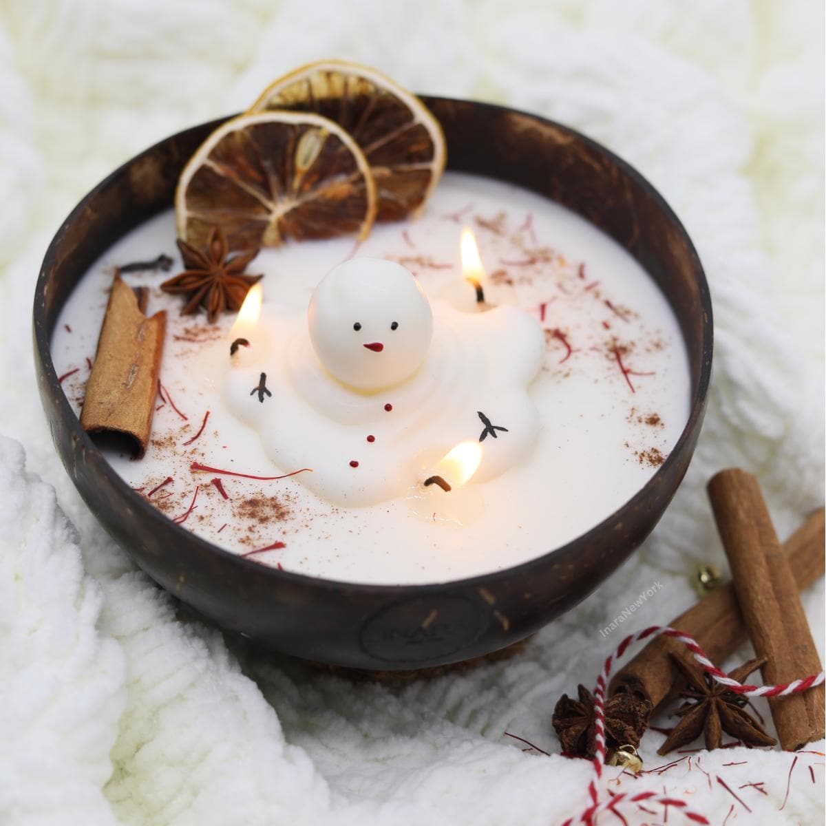 Enchanting Winter Wonderland Candle | Coconut Candle |Christmas candle| holiday gift | Frasier fir | snowman candle | custom scented candle