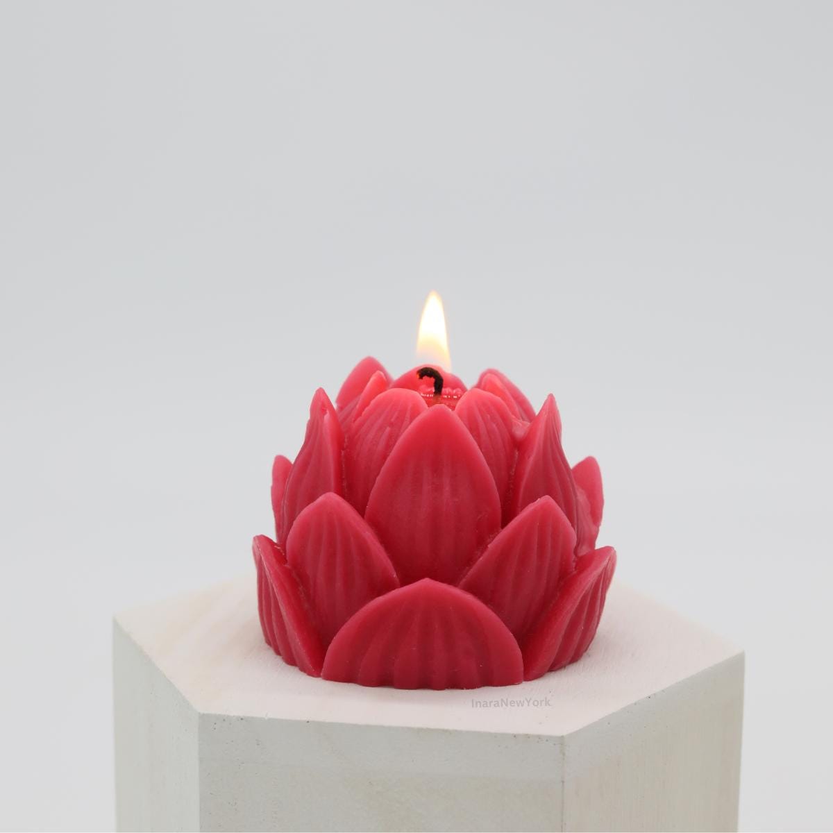 lotus Flower shaped candle | wedding candle | sculptural candle | housewarming candle | handmade candle | peony candle |