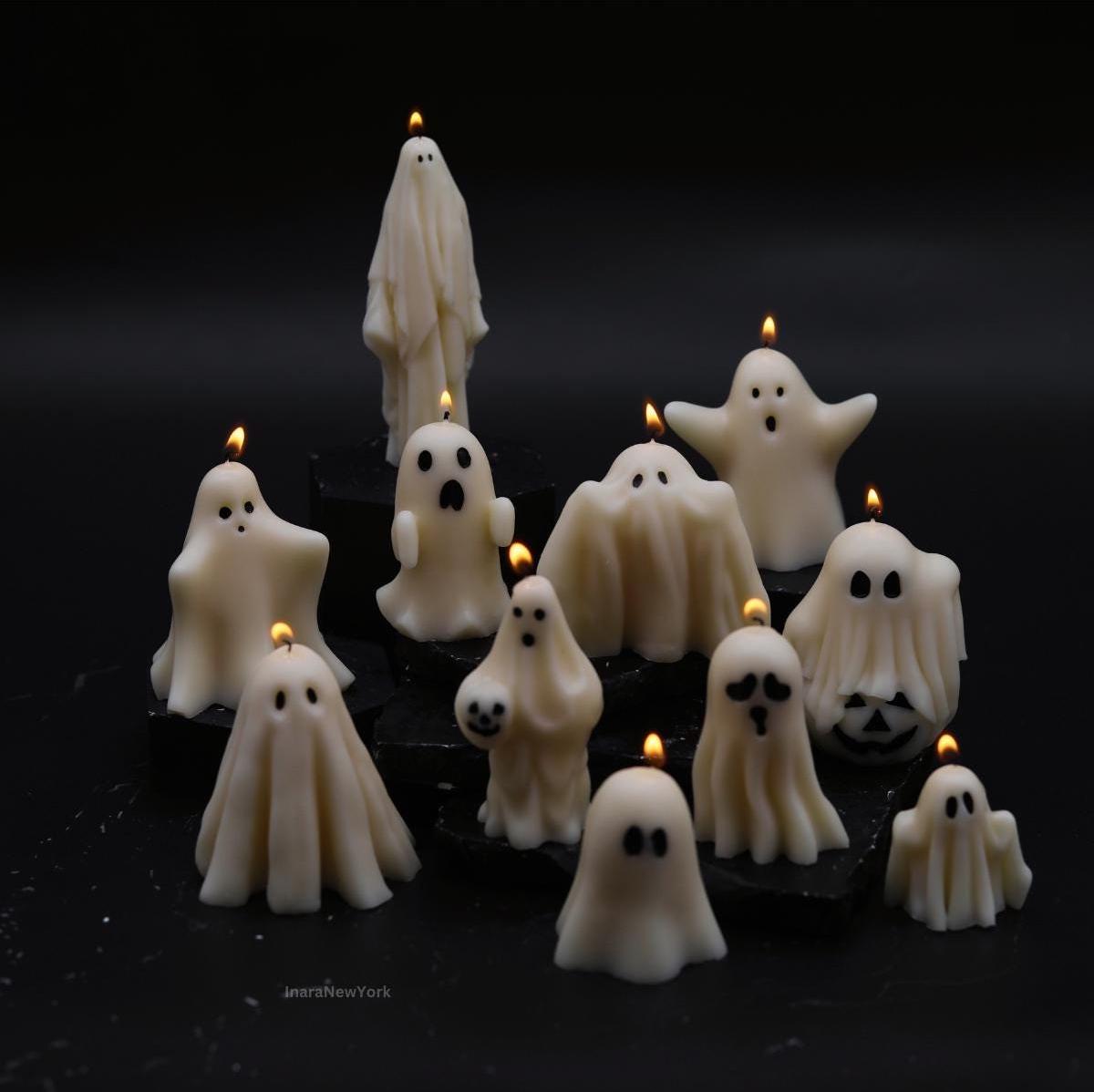 Ghost Candles, Halloween Decor, Thanksgiving Decor, Halloween Candles, Fall Home Decor, Autumn Candle, Halloween Gift Set