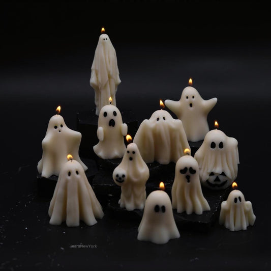 Ghost Candles, Halloween Decor, Thanksgiving Decor, Halloween Candles, Fall Home Decor, Autumn Candle, Halloween Gift Set