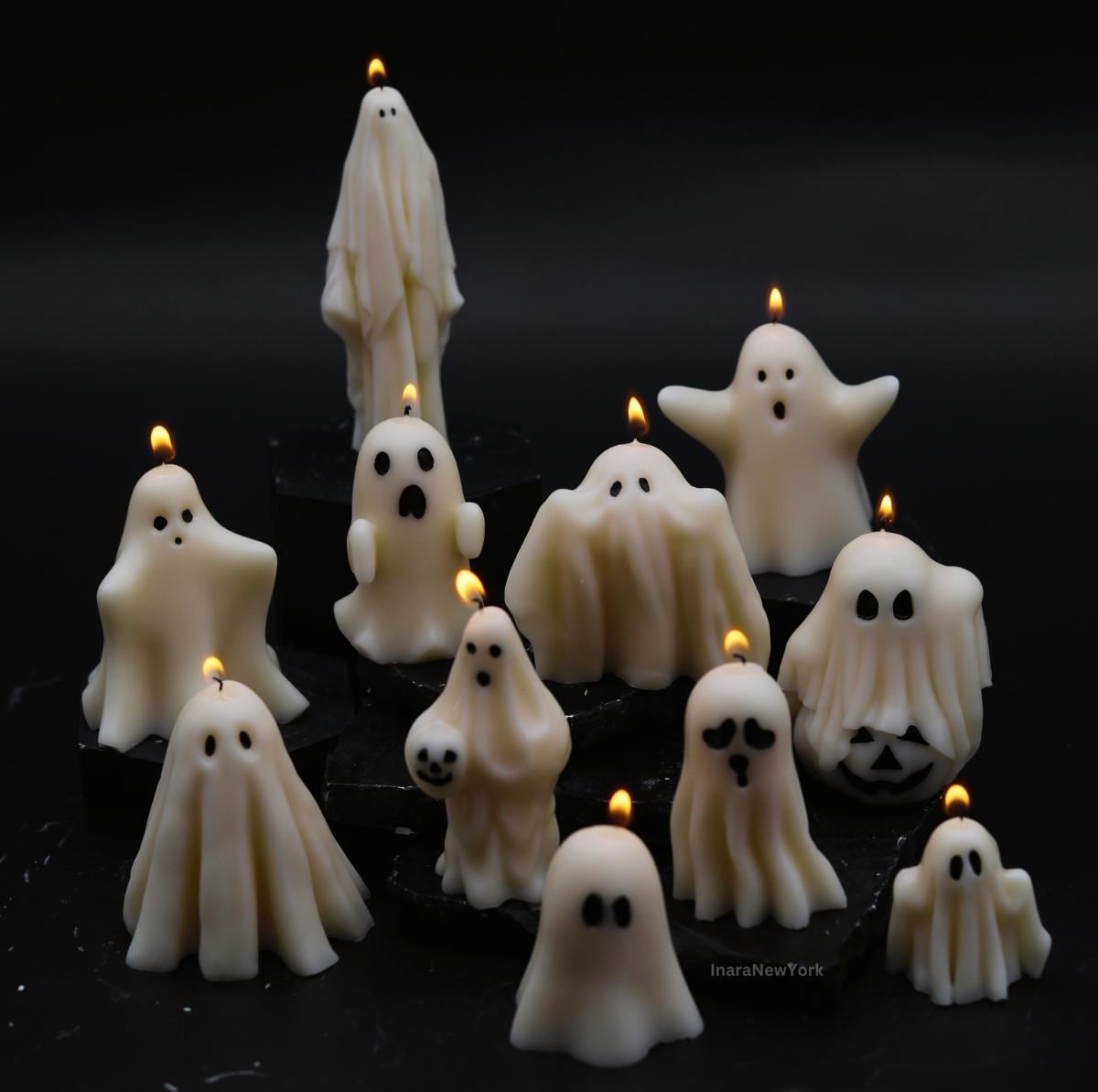 Ghost Candles, Halloween Decor, Thanksgiving Decor, Halloween Candles, Fall Home Decor, Autumn Candle, Halloween Gift Set