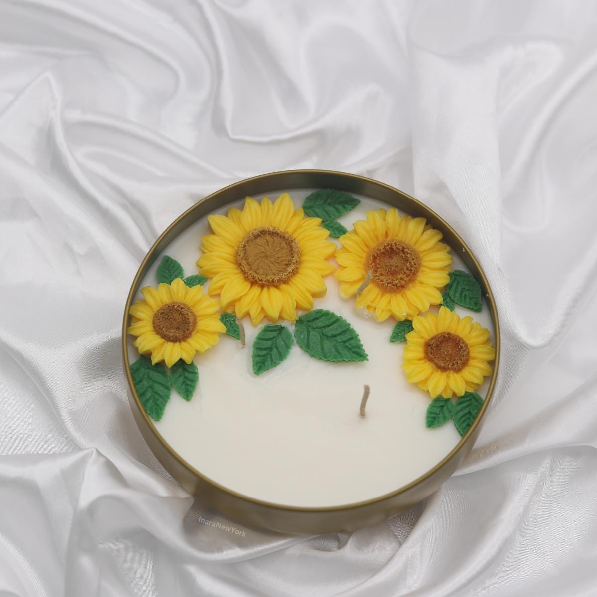 sunflower candle | gift of her| housewarming gift | mothers day gift | gift for mom| butterscotch bourbon custom gift