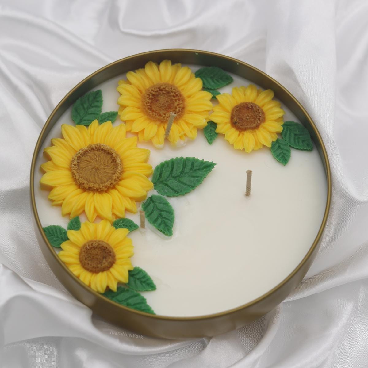 sunflower candle | gift of her| housewarming gift | mothers day gift | gift for mom| butterscotch bourbon custom gift