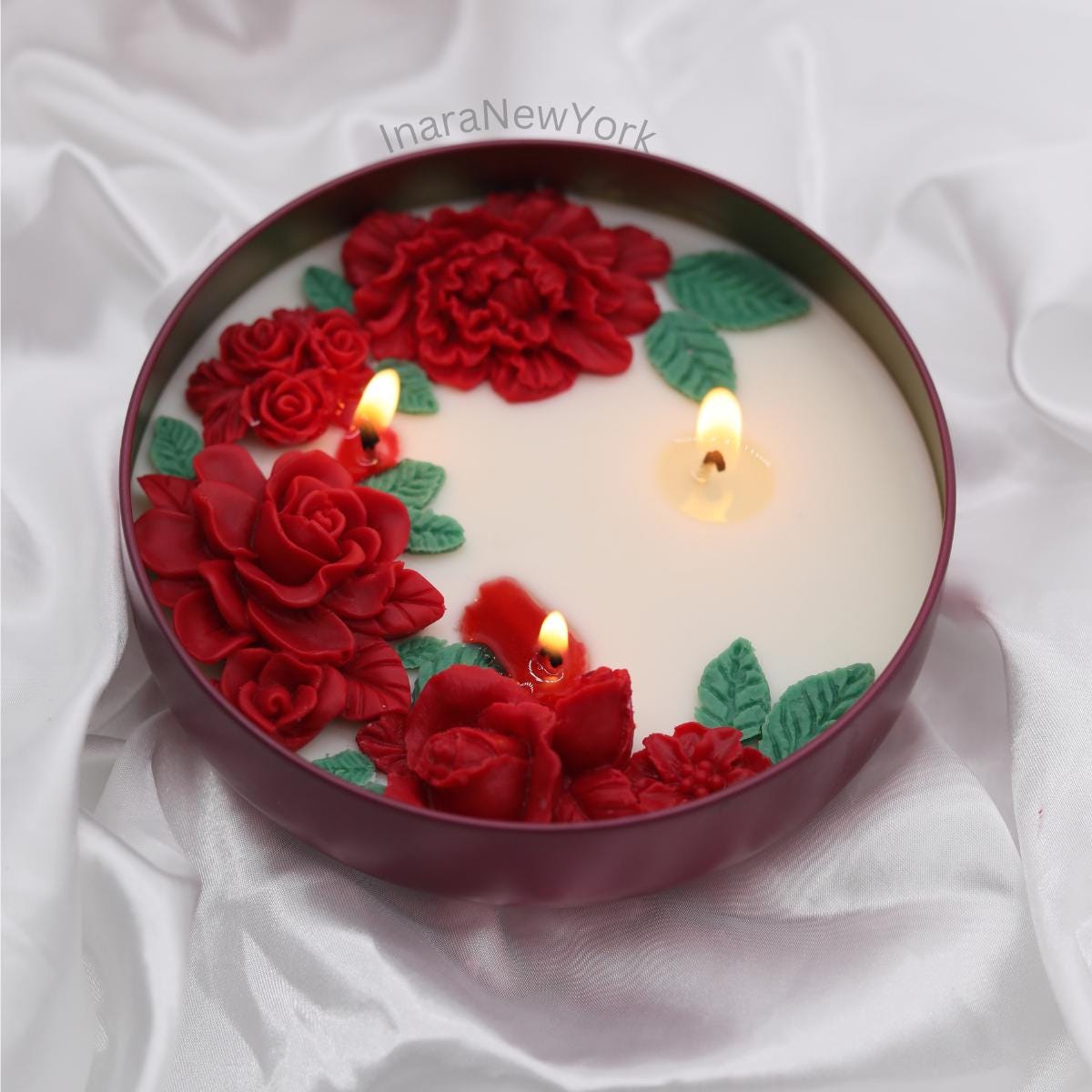 flower candle | gift of her| housewarming gift | mothers day gift | gift for mom| valentines day custom gift