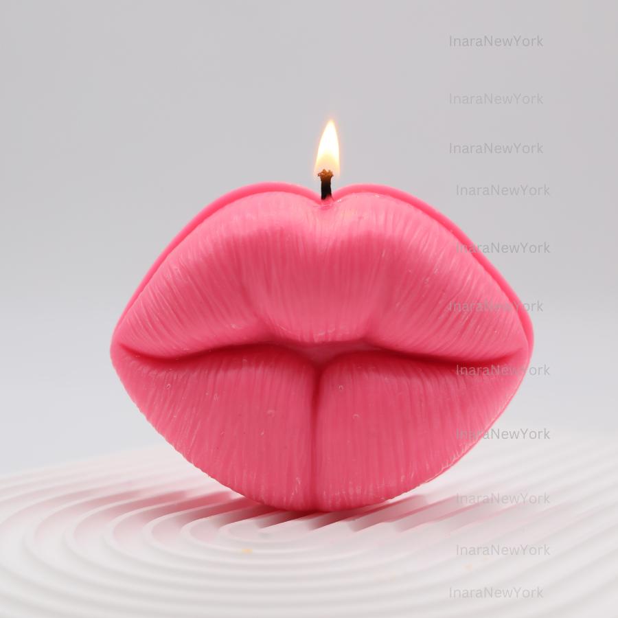 kiss, lips shaped candle |love candle| lips candle | lip filler candle| handmade | couple gift | romantic custom gift