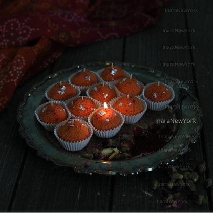free shipping 7 Pcs Indian dessert candle | holi candle | indian décor | Indian candle | housewarming | Diwali gift| ladoo candle | mithai