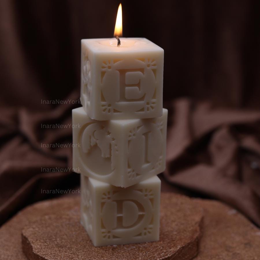 Eid Candle: Handmade Soy Wax Ramadan Decor