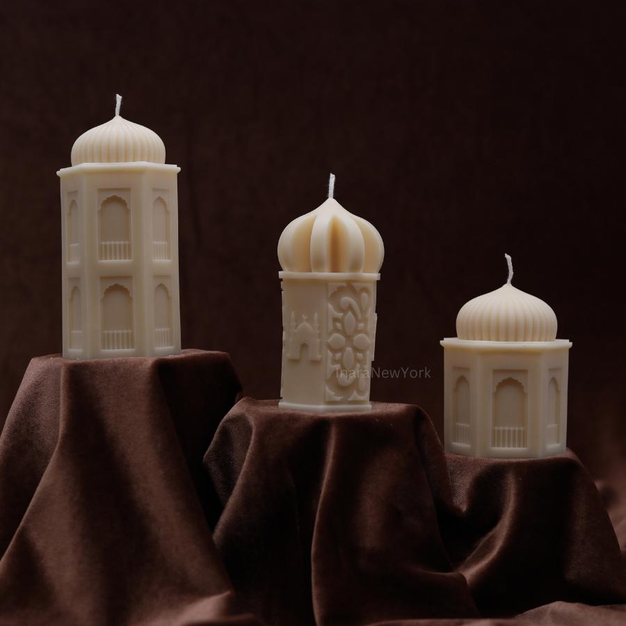 Ramadan Eid Lantern mosque Soy Candle: Handmade Ramazan Decor