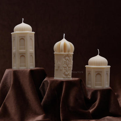 Ramadan Eid Lantern mosque Soy Candle: Handmade Ramazan Decor