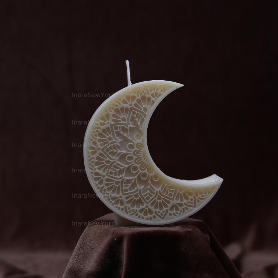 Eid Moon Soy Candle: Ramadan Decor, Islamic Gift