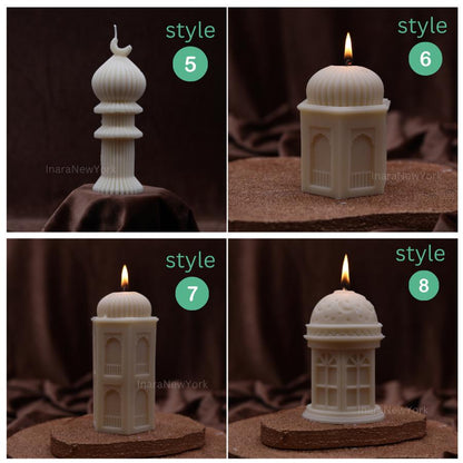 Handmade Soy Ramadan Candle: Islamic Home Decor