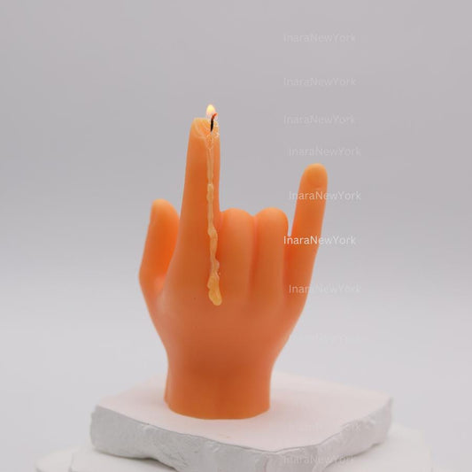i love you Hand Gesture Candle / / Peace Candle / Peace and Love / Gift Ideas / Holiday Gifts / Home Decor / Aesthetic Candle /Hippie Candle