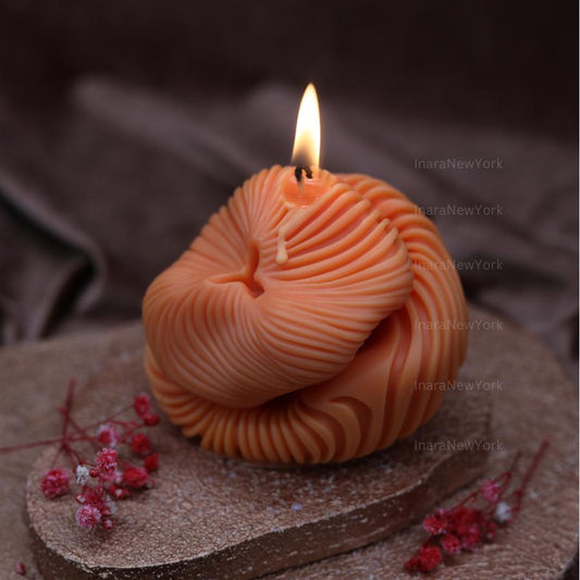 Chic Knot Swirl Candle - Geometric Block Wave - Unique Gift Idea - Perfect Gifting - Birthday gift - Gift for housewarming